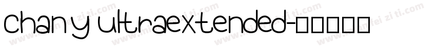 chany ultraextended字体转换
